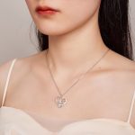 Ezüst női nyaklánc, anyai szeretet 