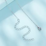 Ezüst női nyaklánc vigyázó szem medállal