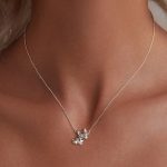 Ezüst női nyaklánc, bulldog