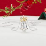 Ezüst női nyaklánc csengőmedállal