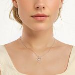 Ezüst női nyaklánc kaktuszmedállal