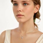 Ezüst női nyaklánc kaktuszmedállal