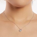 Ezüst női nyaklánc kaktuszmedállal