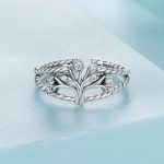 Ezüstgyűrű életfával