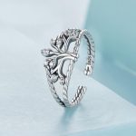 Ezüstgyűrű életfával