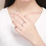 Ezüstgyűrű a végtelen jelével, 7-es méret