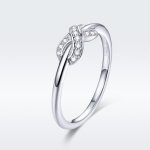 Ezüstgyűrű a végtelen jelével, 8-as méret