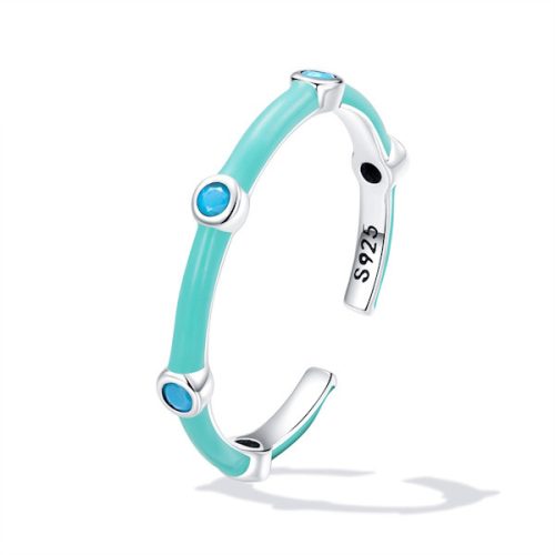 Ezüst női gyűrű türkizzel