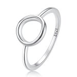 Ezüst női gyűrű, modern stílusú, 7-es méret