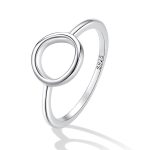 Ezüst női gyűrű, modern stílusú, 7-es méret