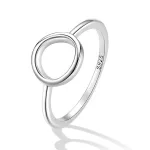 Ezüst női gyűrű, modern stílusú, 6-os méret