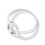 Ezüst női gyűrű, modern stílusú, 6-os méret