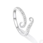 Ezüst női gyűrű, polip