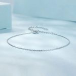 Ezüst bokalánc minimalista stílusban