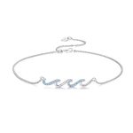 Ezüst bokalánc, az óceán hullámai