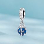 Ezüst charm (925), szerencsehozó katicabogár