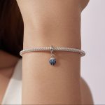 Ezüst charm (925), szerencsehozó katicabogár