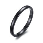 Unisex Ehering, Wolfram, schwarz, 9