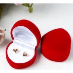  Herzförmige Schmuckschatulle rot