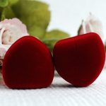  Herzförmige Schmuckschatulle rot