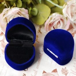  Herzförmige Schmuckschatulle blau