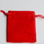  Tasche aus Cordstoff, rot