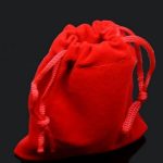  Tasche aus Cordstoff, rot